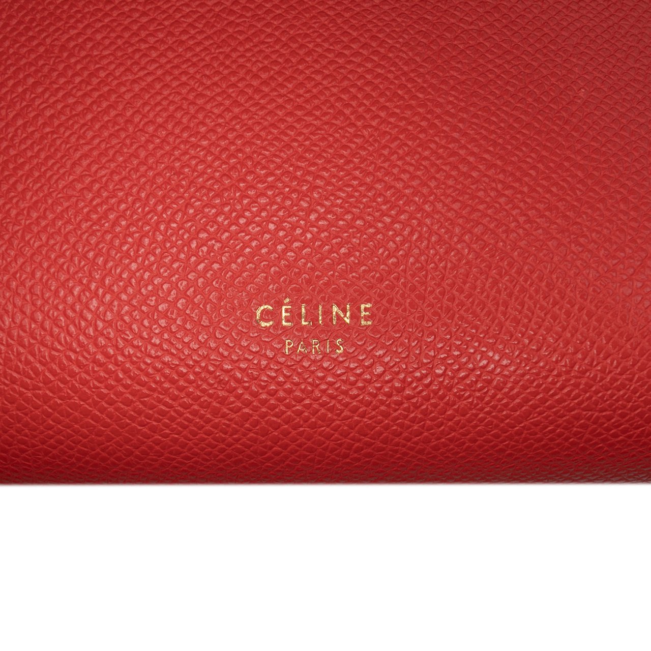 Celine Nano Grained Calfskin Belt Bag Rood