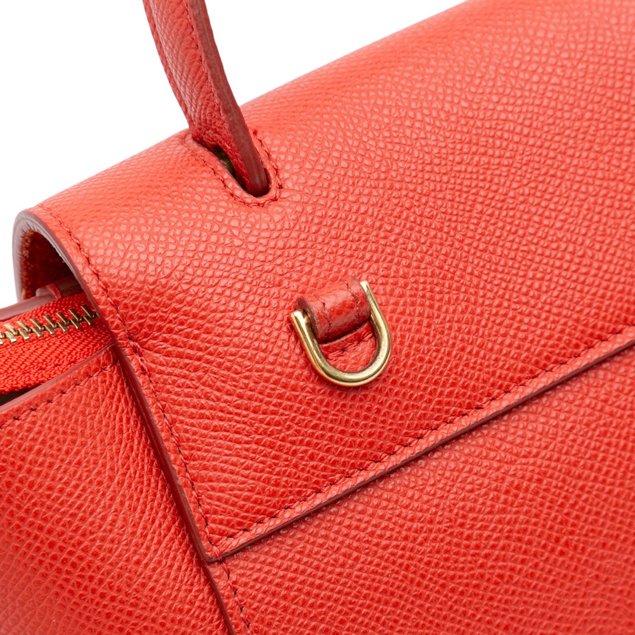 Celine Nano Grained Calfskin Belt Bag Rood