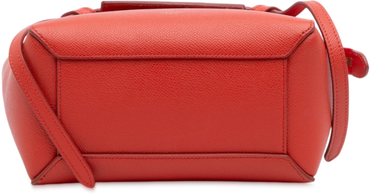 Celine Nano Grained Calfskin Belt Bag Rood