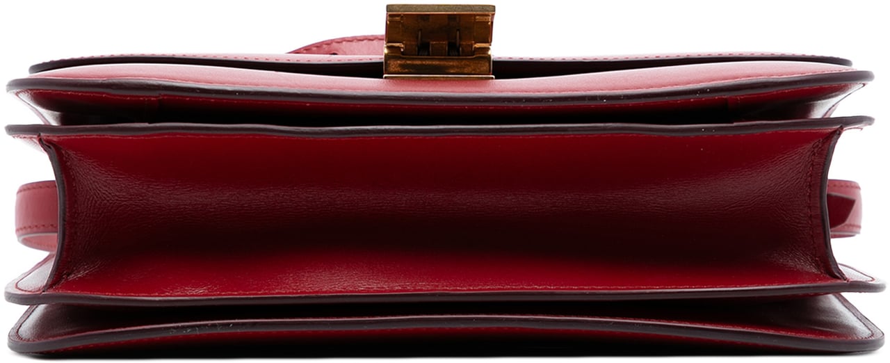 Celine Medium Calfskin Classic Box Rood