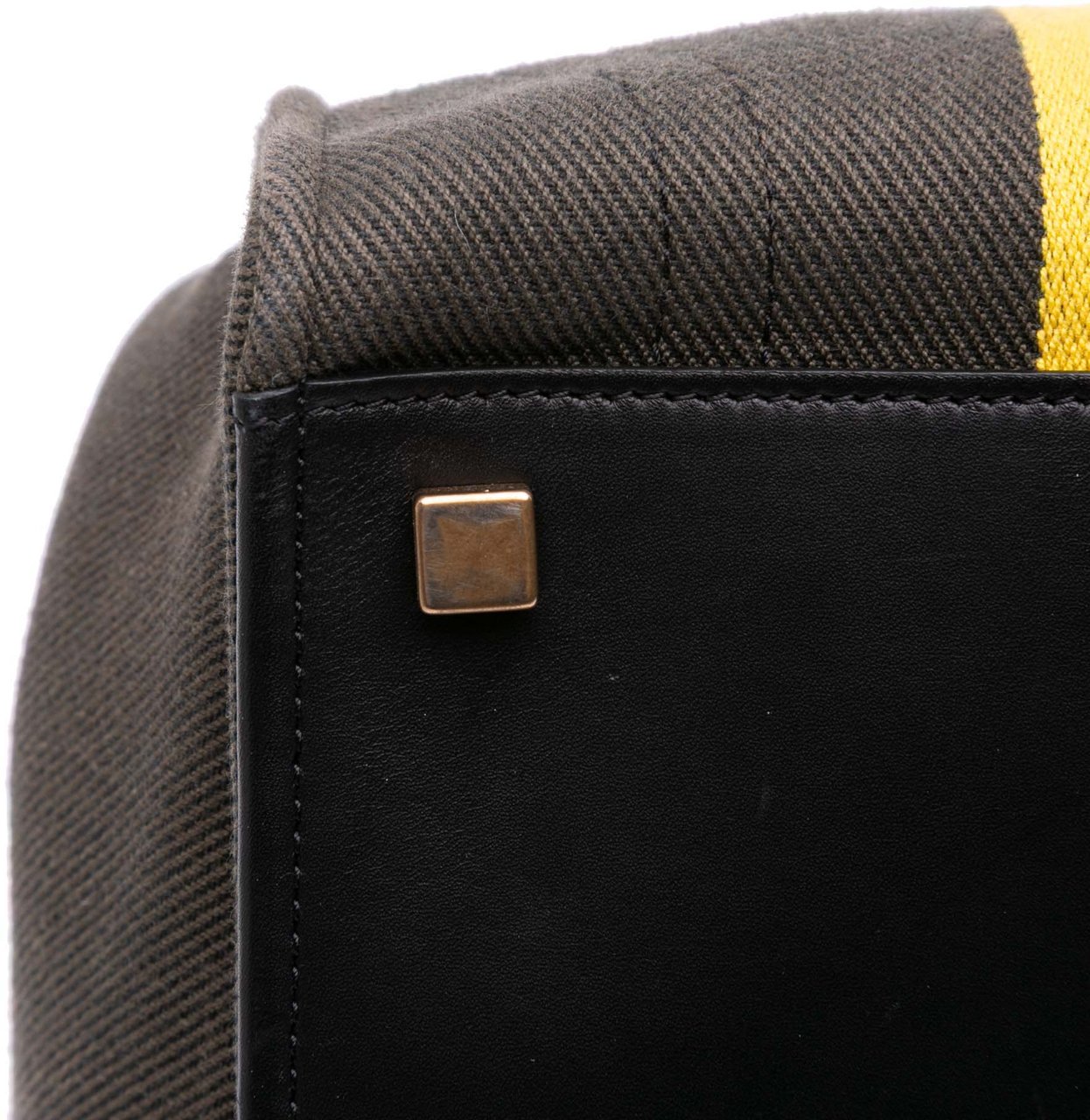 Celine Medium Canvas Striped Phantom Luggage Tote Bruin