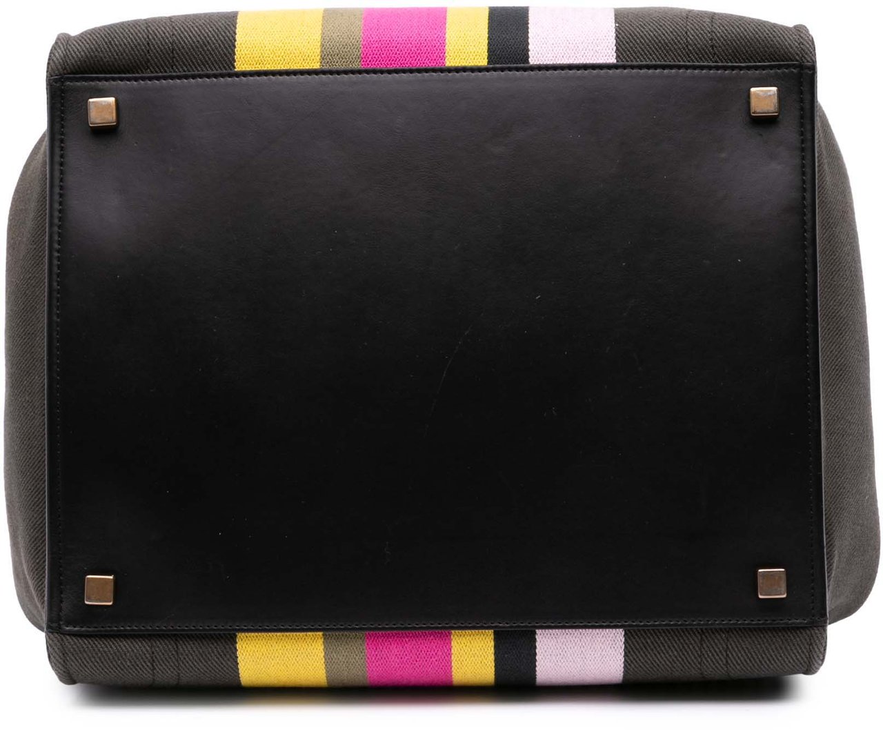 Celine Medium Canvas Striped Phantom Luggage Tote Bruin