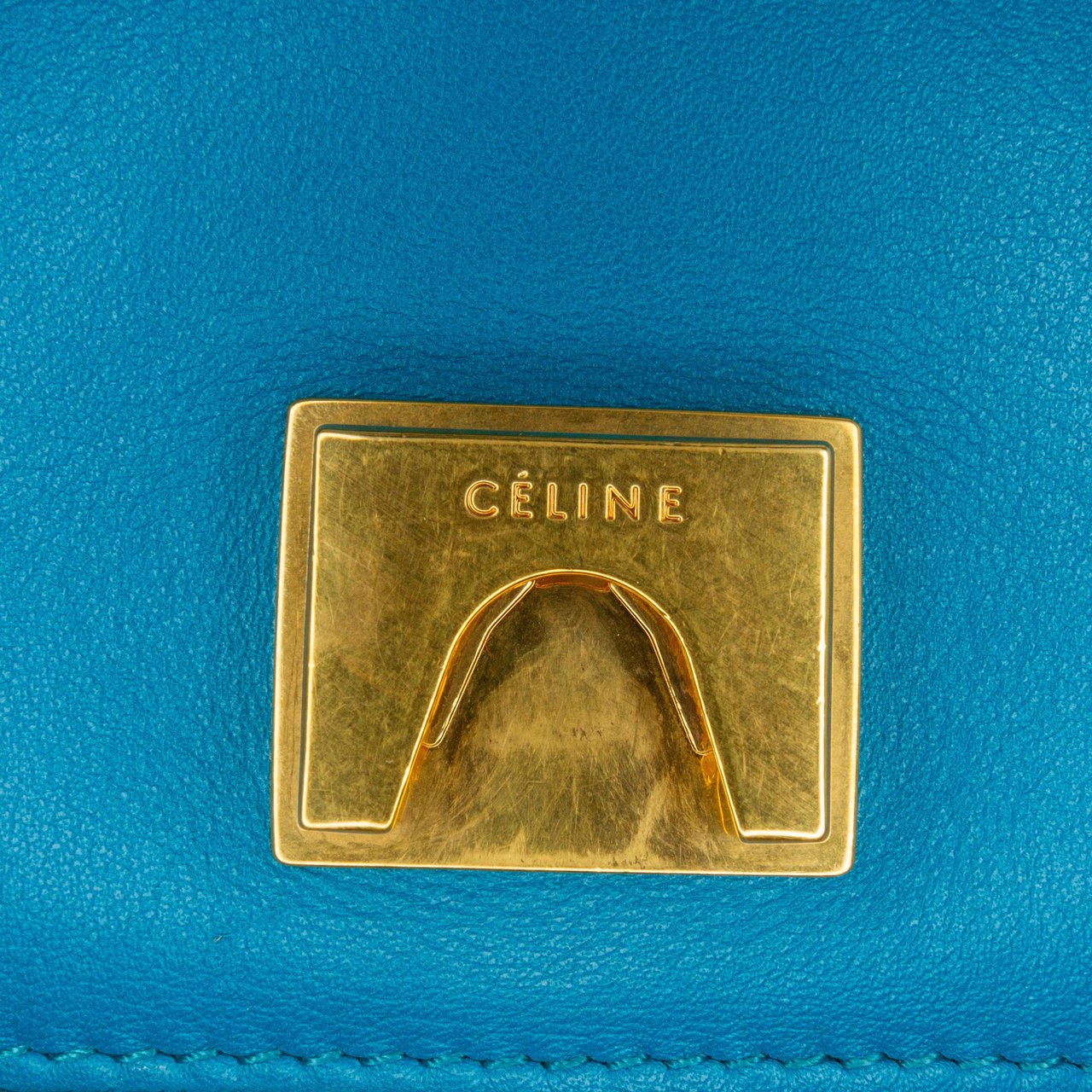 Celine Leather Frame Shoulder Bag Zwart