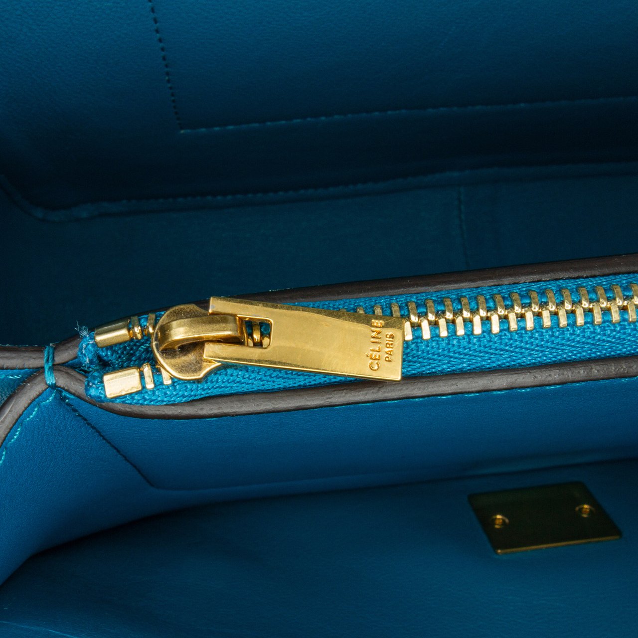 Celine Leather Frame Shoulder Bag Zwart