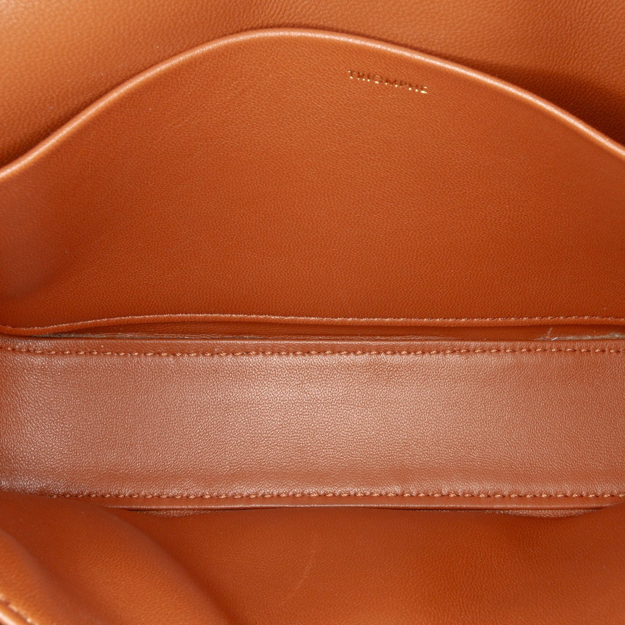 Celine Shiny Calfskin Claude Shoulder Bag Bruin