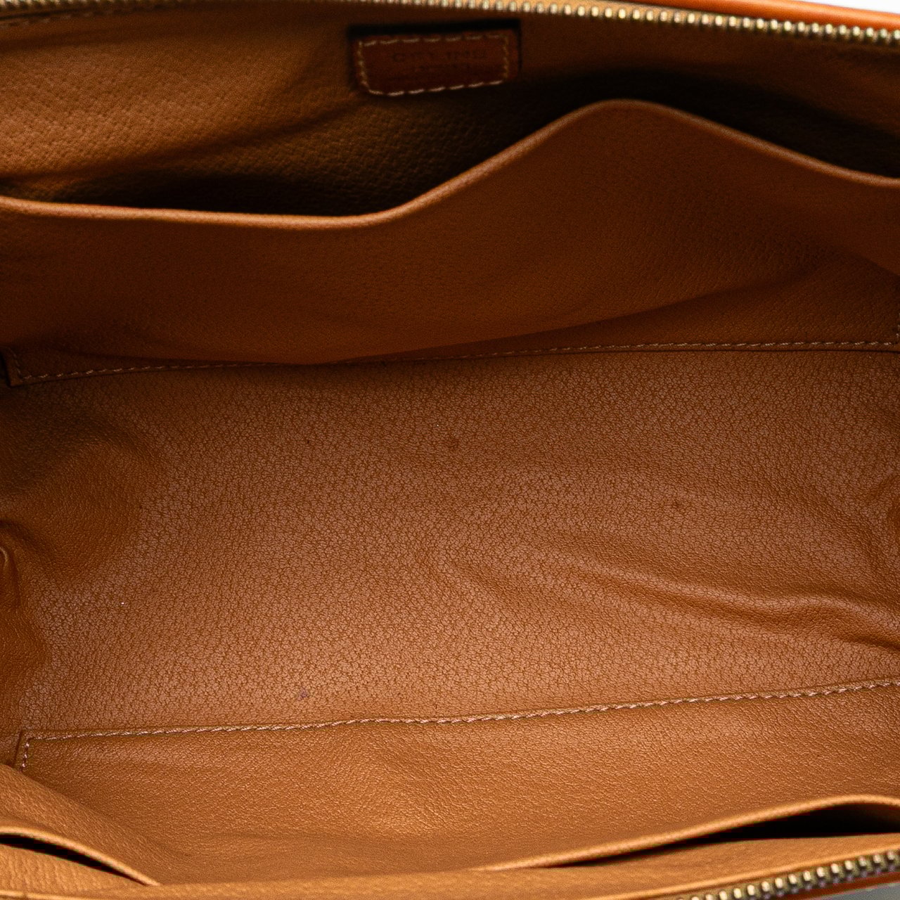 Celine Macadam Coated Canvas Clutch Bruin