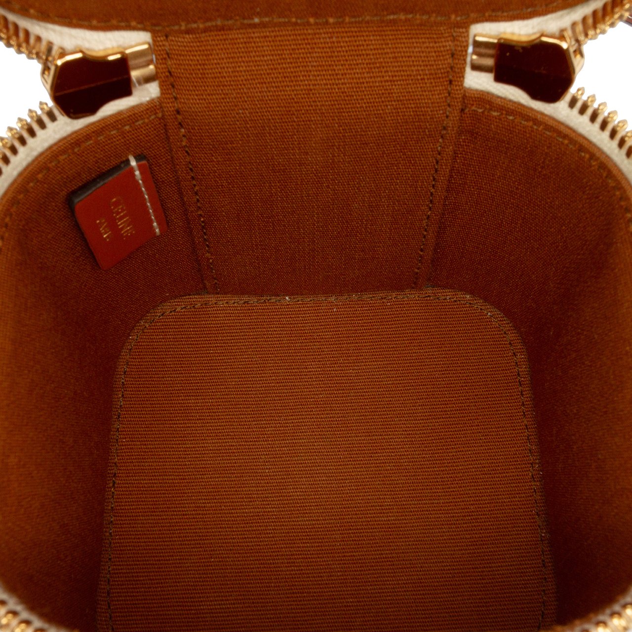 Celine Mini Triomphe Coated Canvas Vanity Case Wit