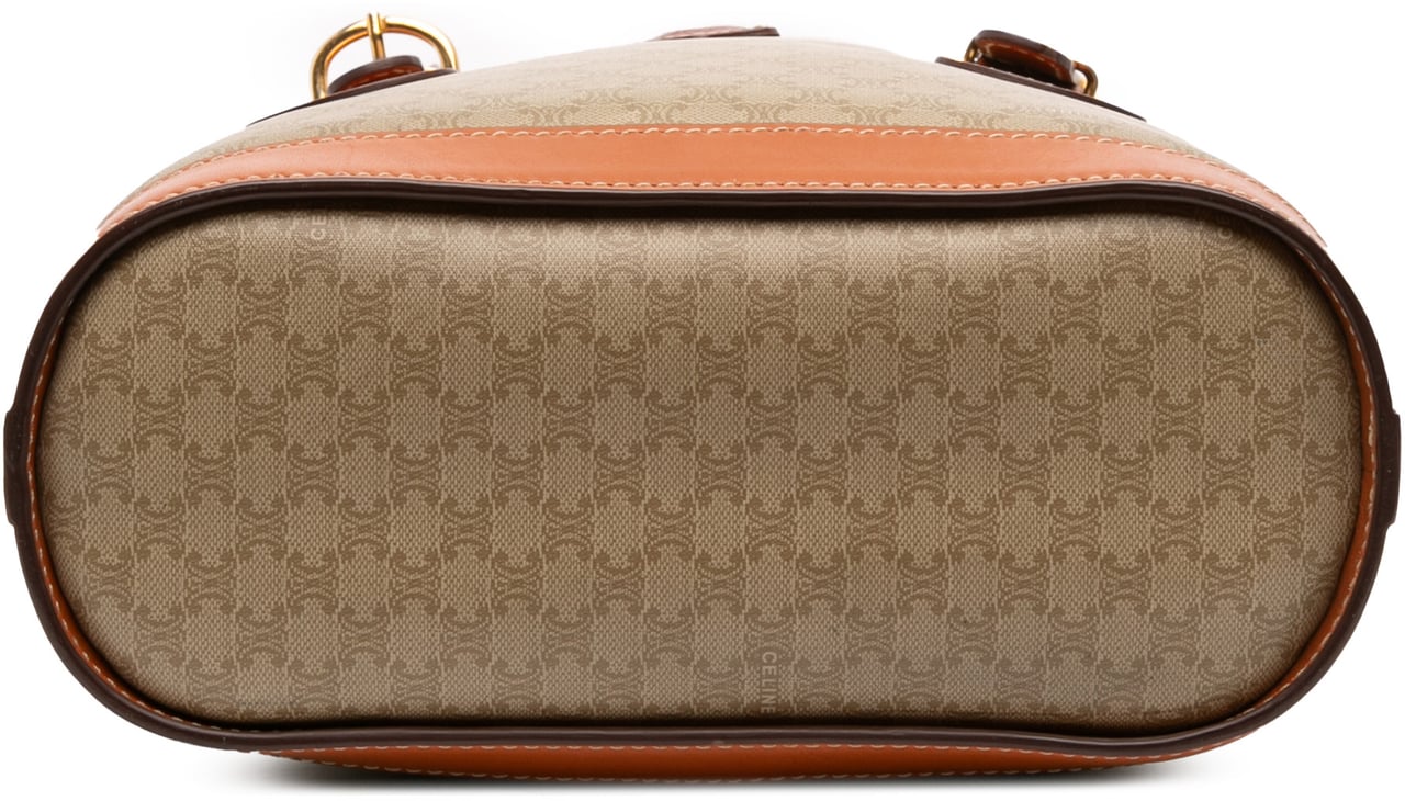 Celine Macadam Coated Canvas Tote Bruin