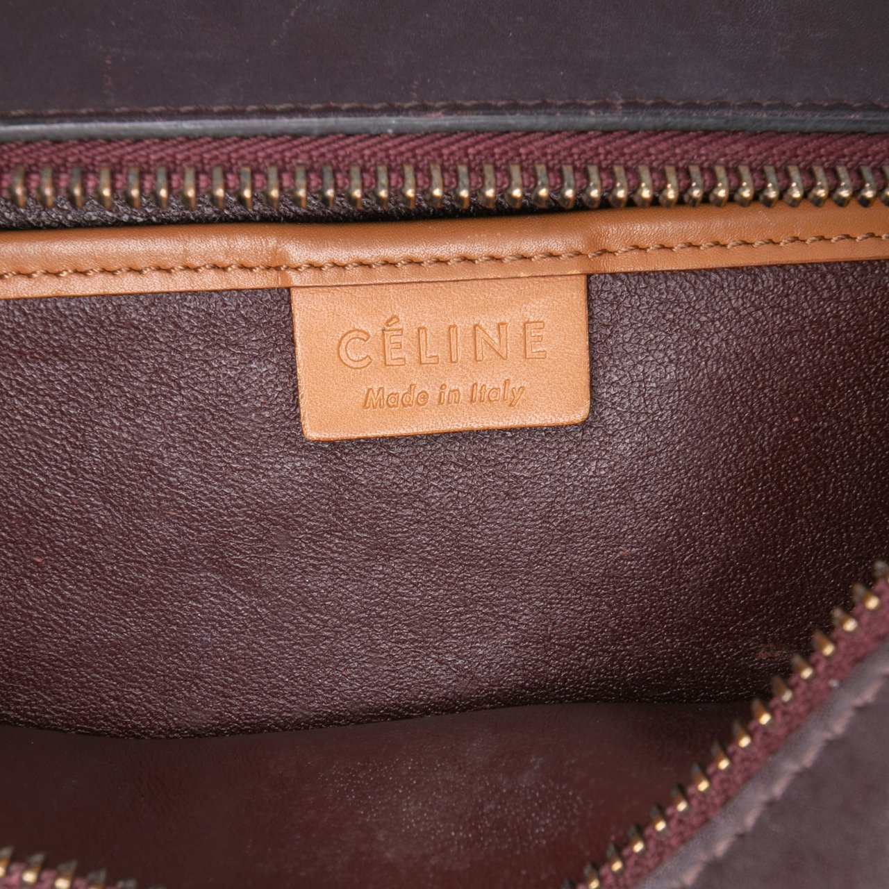 Celine Nano Tricolor Leather Luggage Tote Roze