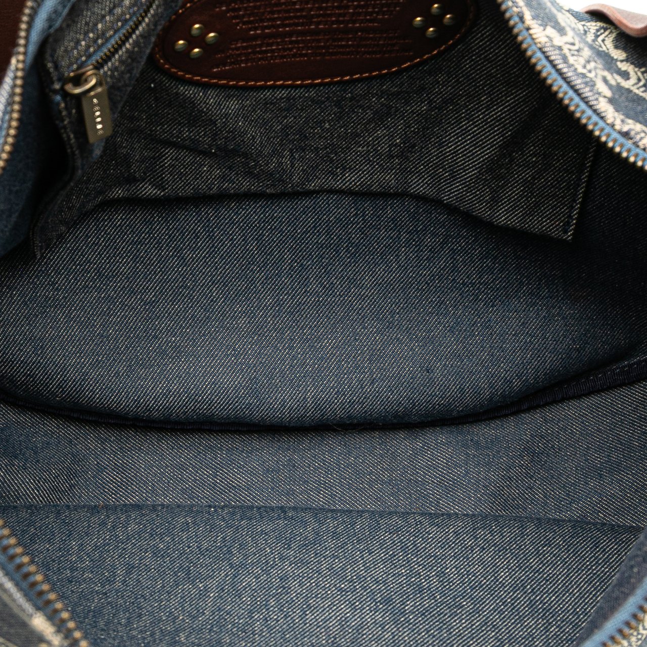 Celine Macadam Denim Crossbody Blauw
