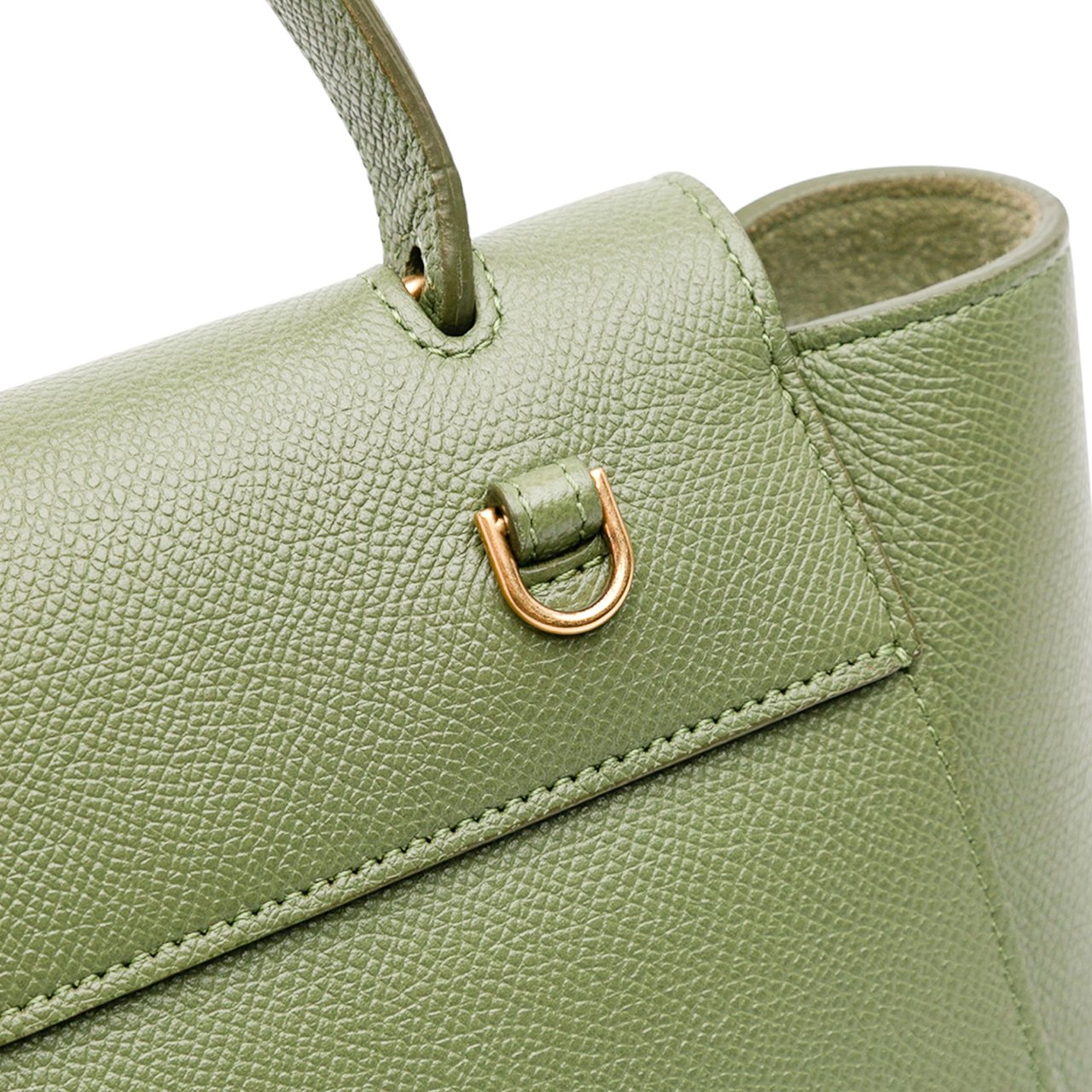 Celine Nano Grained Calfskin Belt Bag Groen
