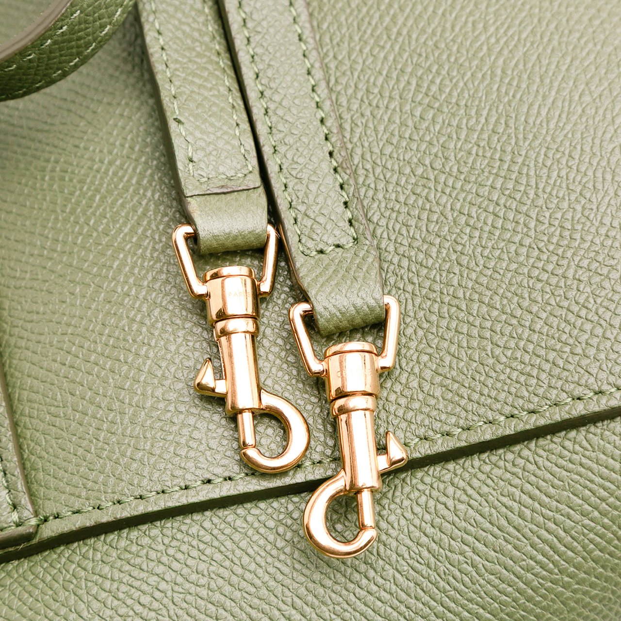 Celine Nano Grained Calfskin Belt Bag Groen