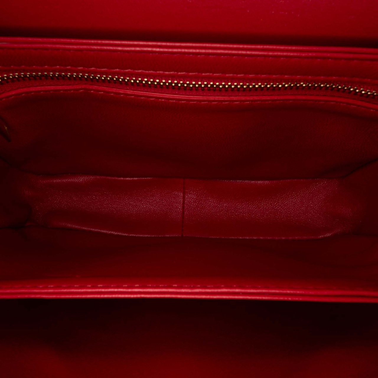 Celine Teen Shiny Calfskin Triomphe Crossbody Rood