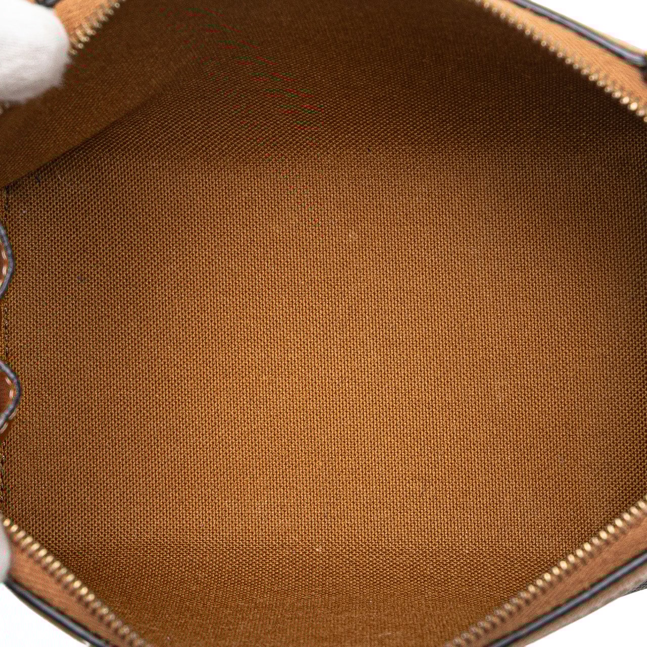 Celine Triomphe Coated Canvas Embroidered Logo Clutch On Chain Bruin