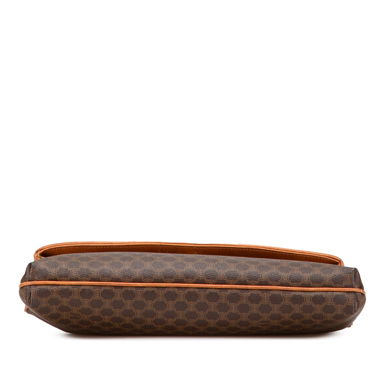 Celine Macadam Coated Canvas Clutch Bruin