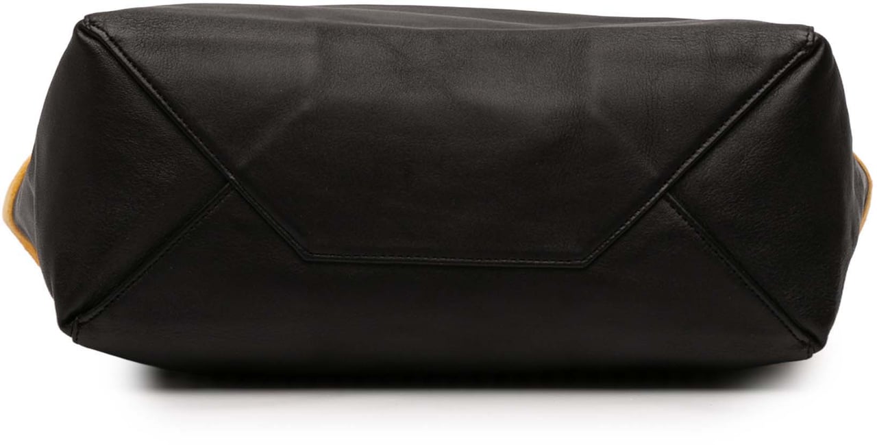 Celine Small Bicolor Suede and Calfskin Vertical Cabas Tote Oranje