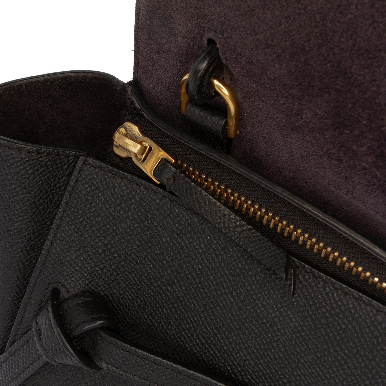 Celine Nano Grained Calfskin Belt Bag Zwart