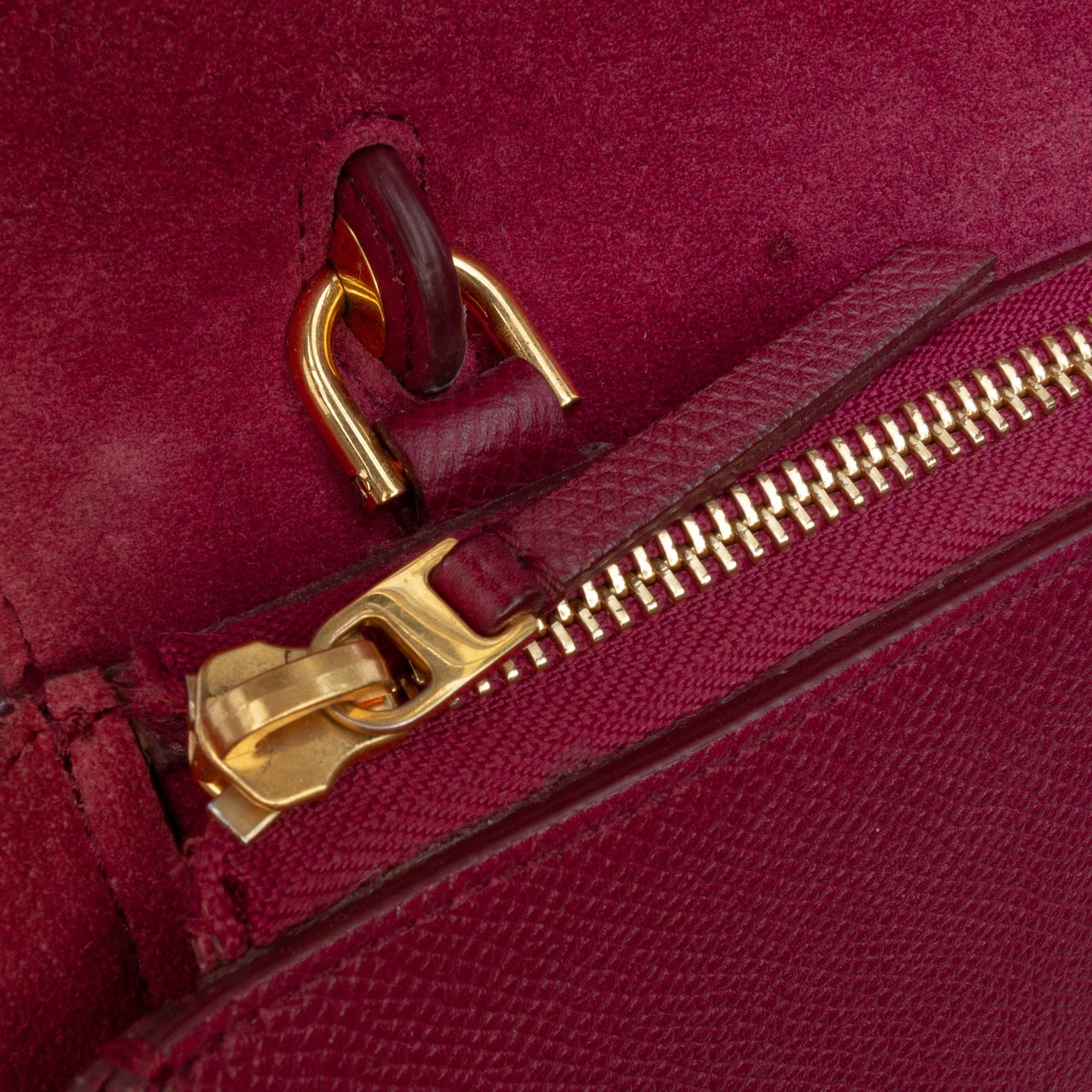 Celine Micro Grained Calfskin Belt Bag Rood