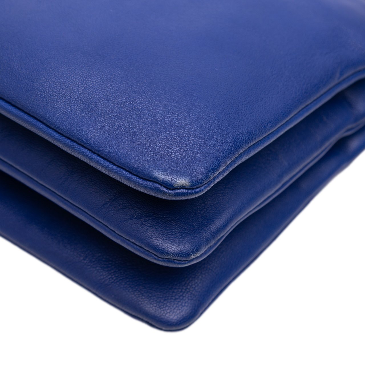 Celine Small Lambskin Trio Crossbody Blauw