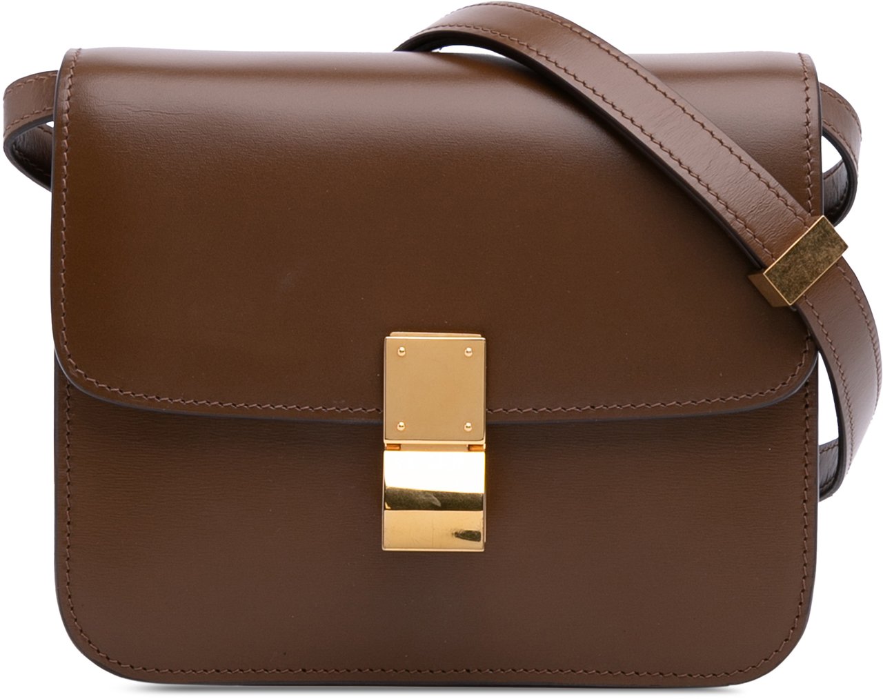 Celine Teen Calfskin Classic Box Bruin