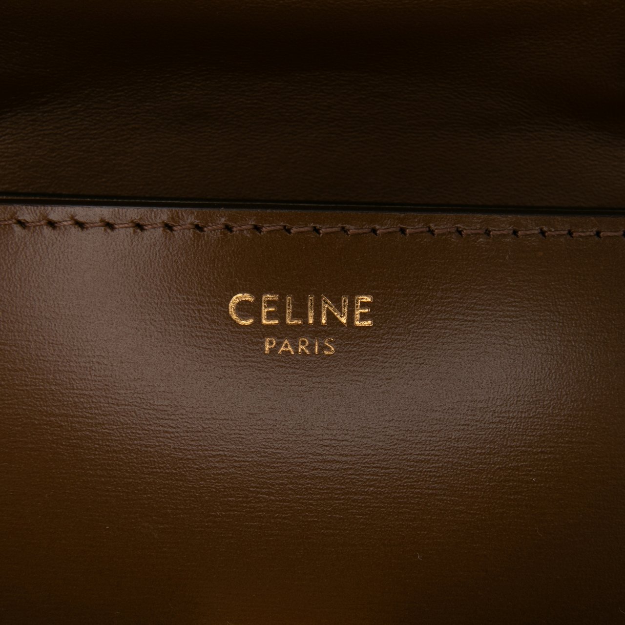 Celine Teen Calfskin Classic Box Bruin