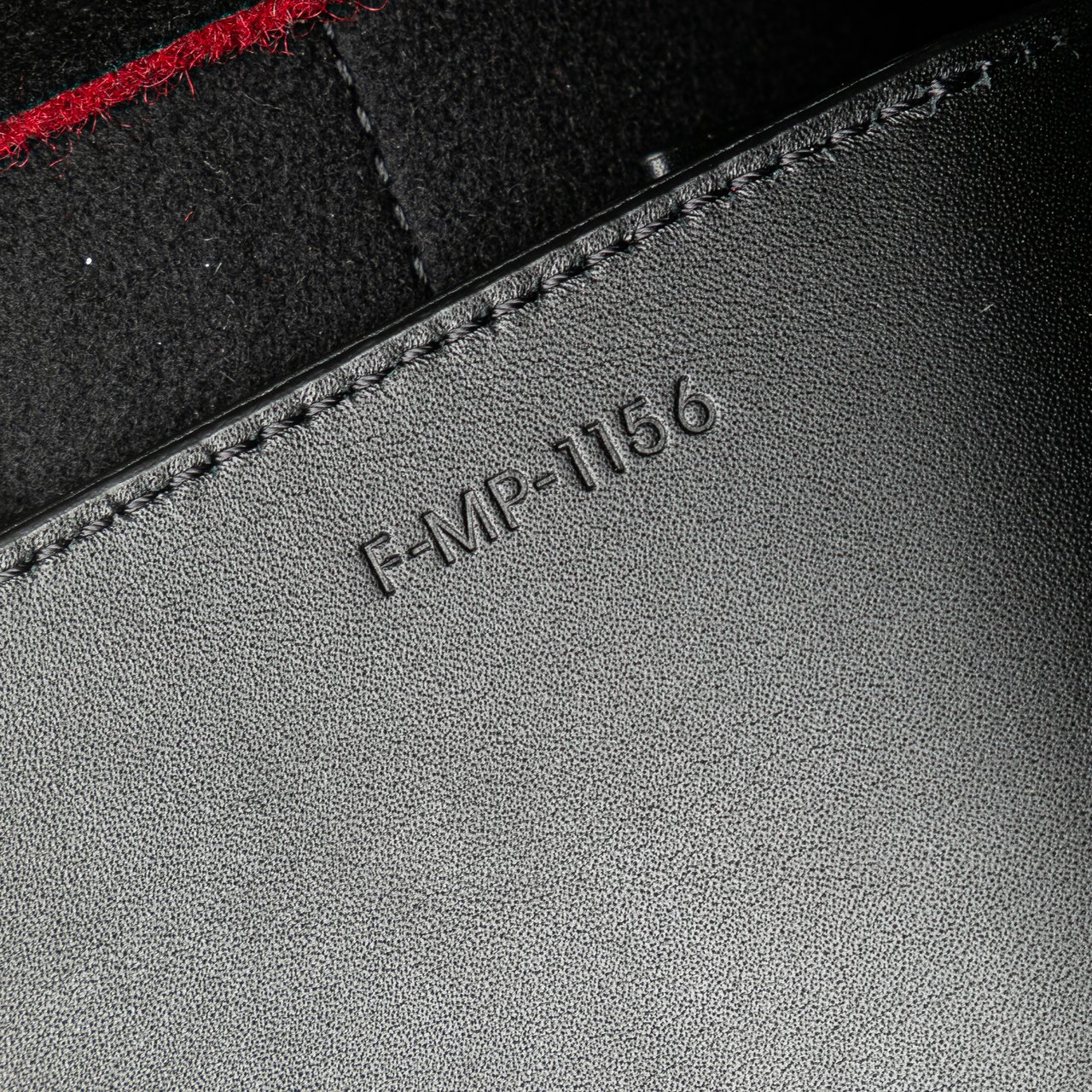 Celine Mini Felt and Calfskin Belt Satchel Rood