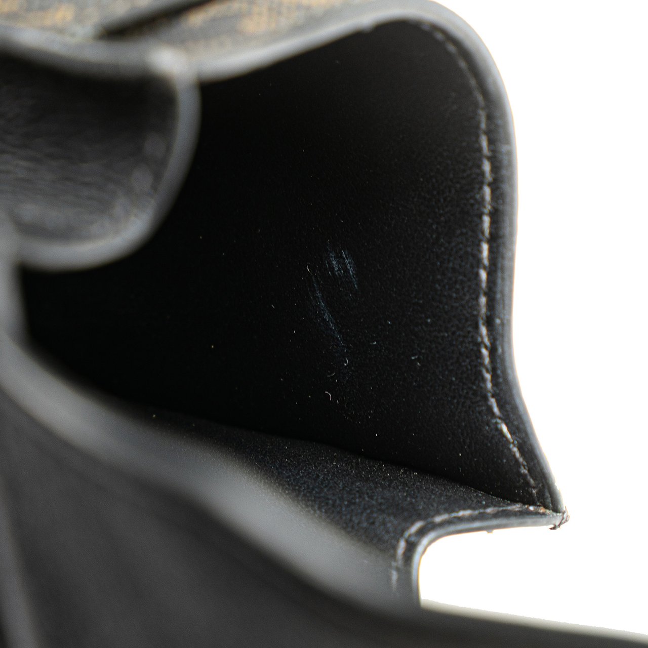 Celine Triomphe Coated Canvas Phone Pouch Flap Crossbody Bruin