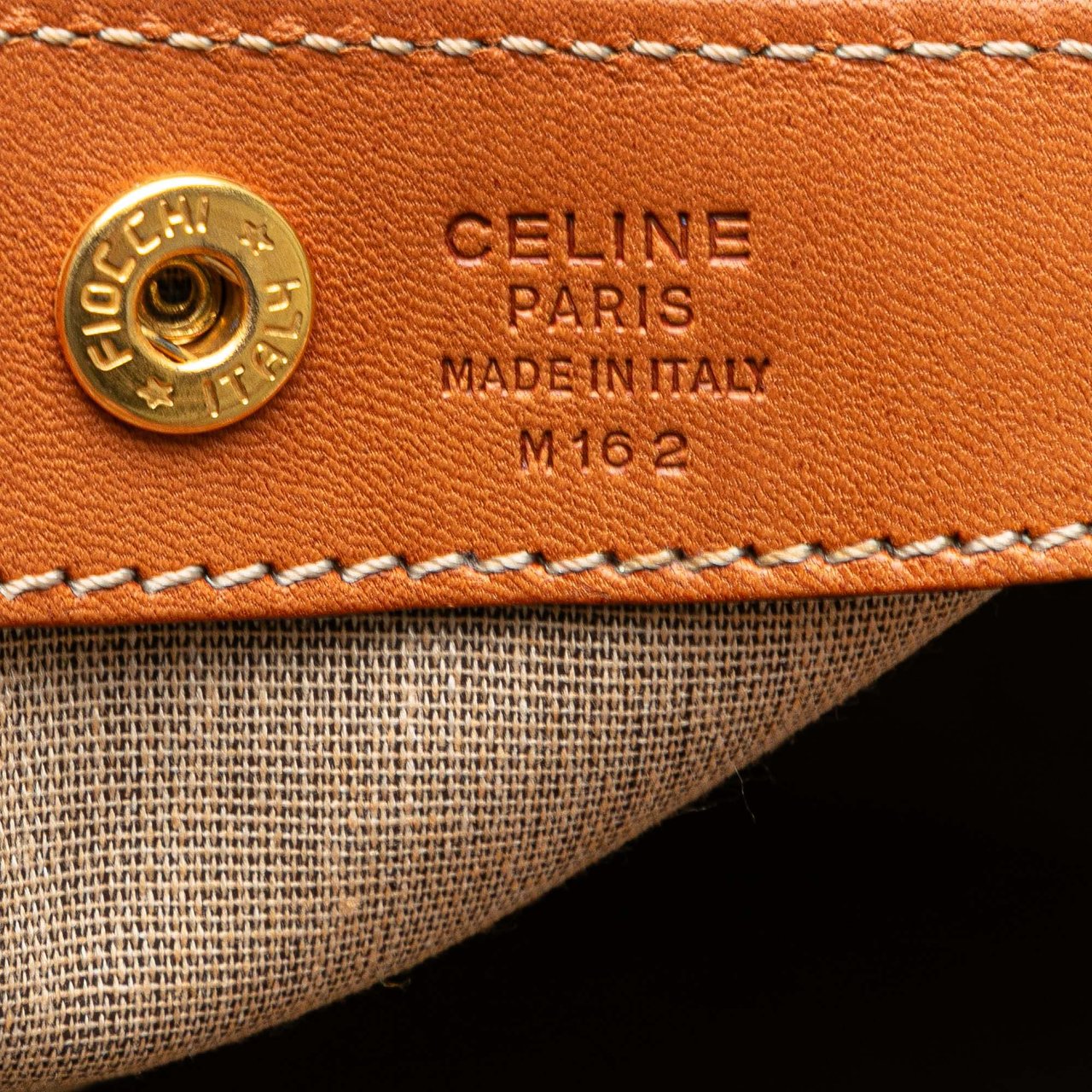 Celine Macadam Coated Canvas Tote Bruin