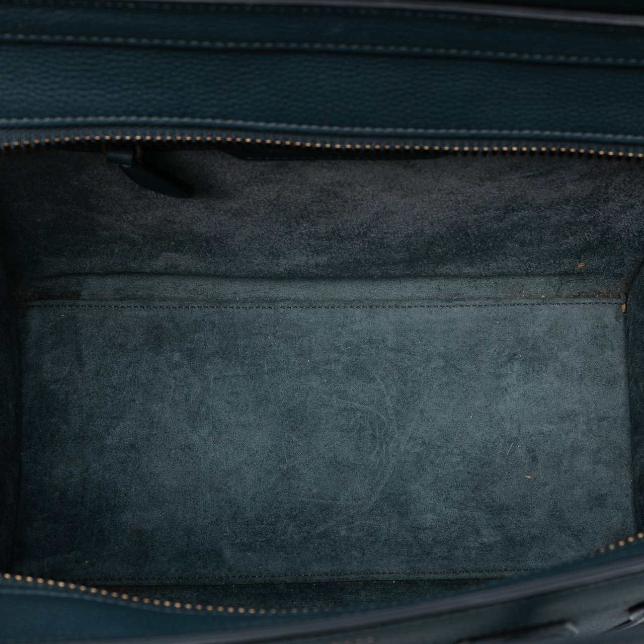 Celine Micro Calfskin Luggage Tote Blauw