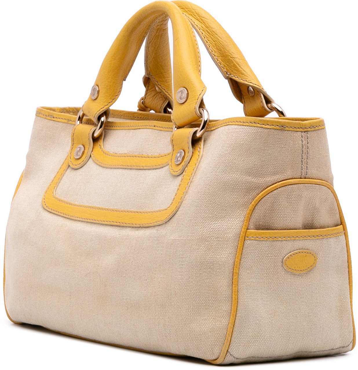 Celine Canvas Boogie Handbag Bruin