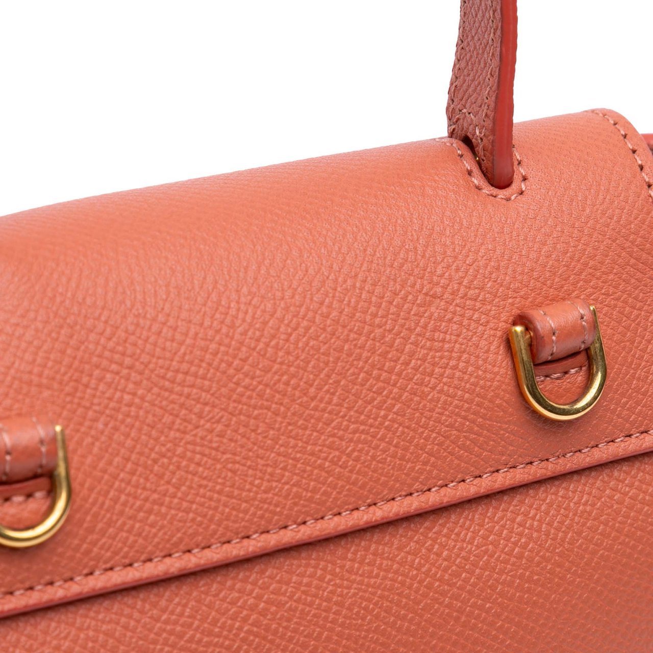 Celine Pico Grained Calfskin Belt Bag Oranje