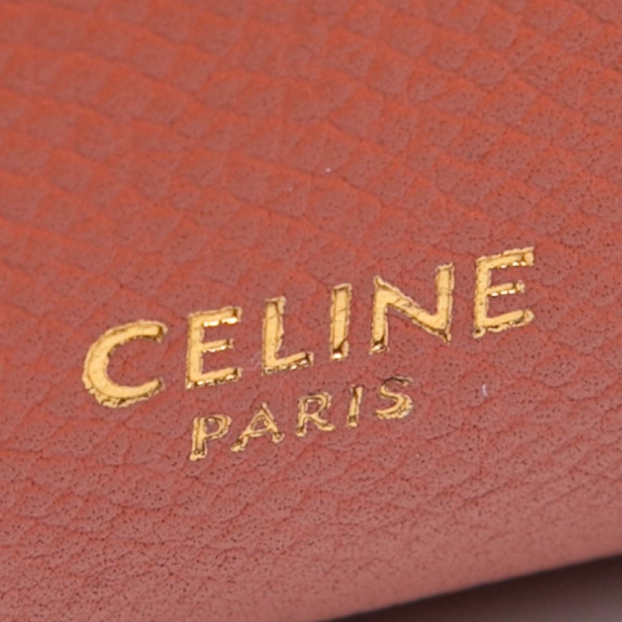 Celine Pico Grained Calfskin Belt Bag Oranje