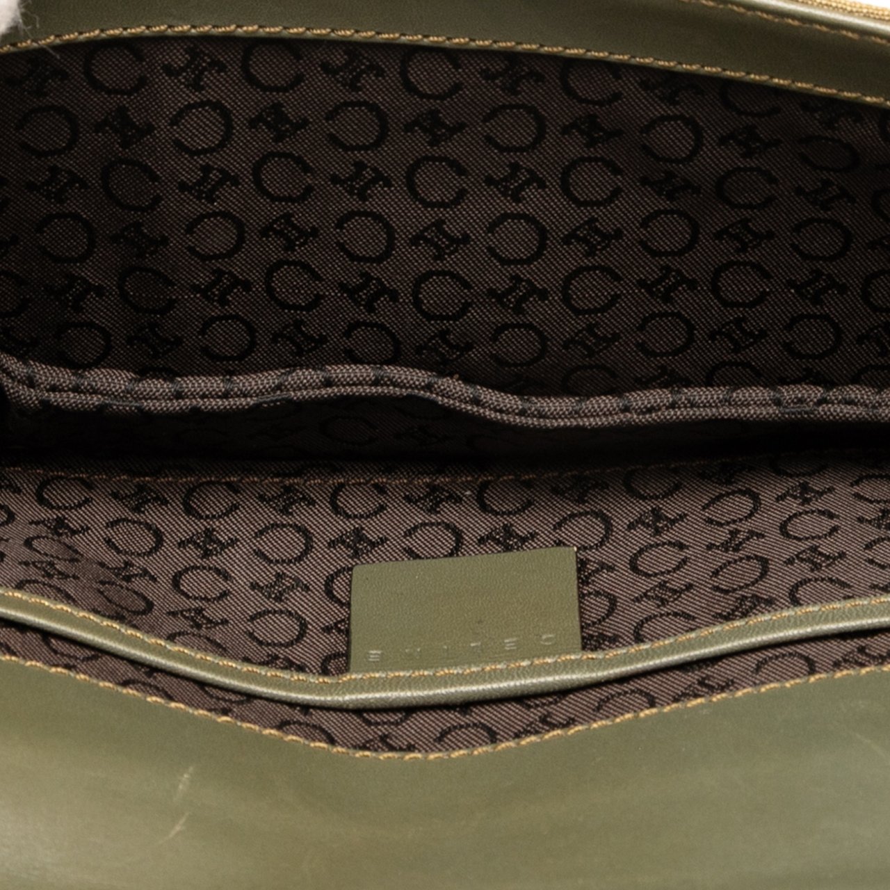 Celine C Macadam Canvas Shoulder Bag Bruin