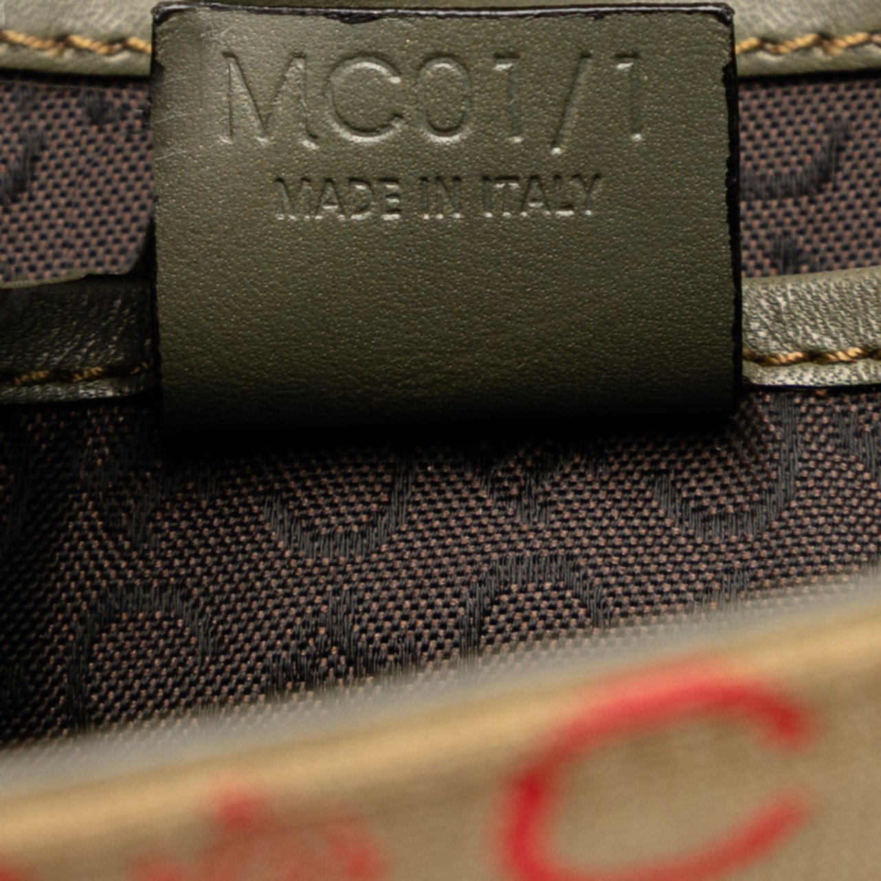 Celine C Macadam Canvas Shoulder Bag Bruin