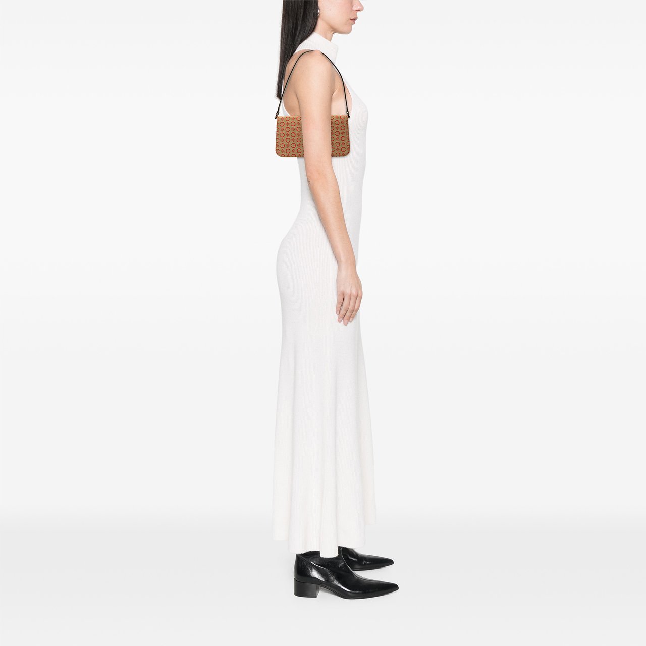 Celine C Macadam Canvas Shoulder Bag Bruin