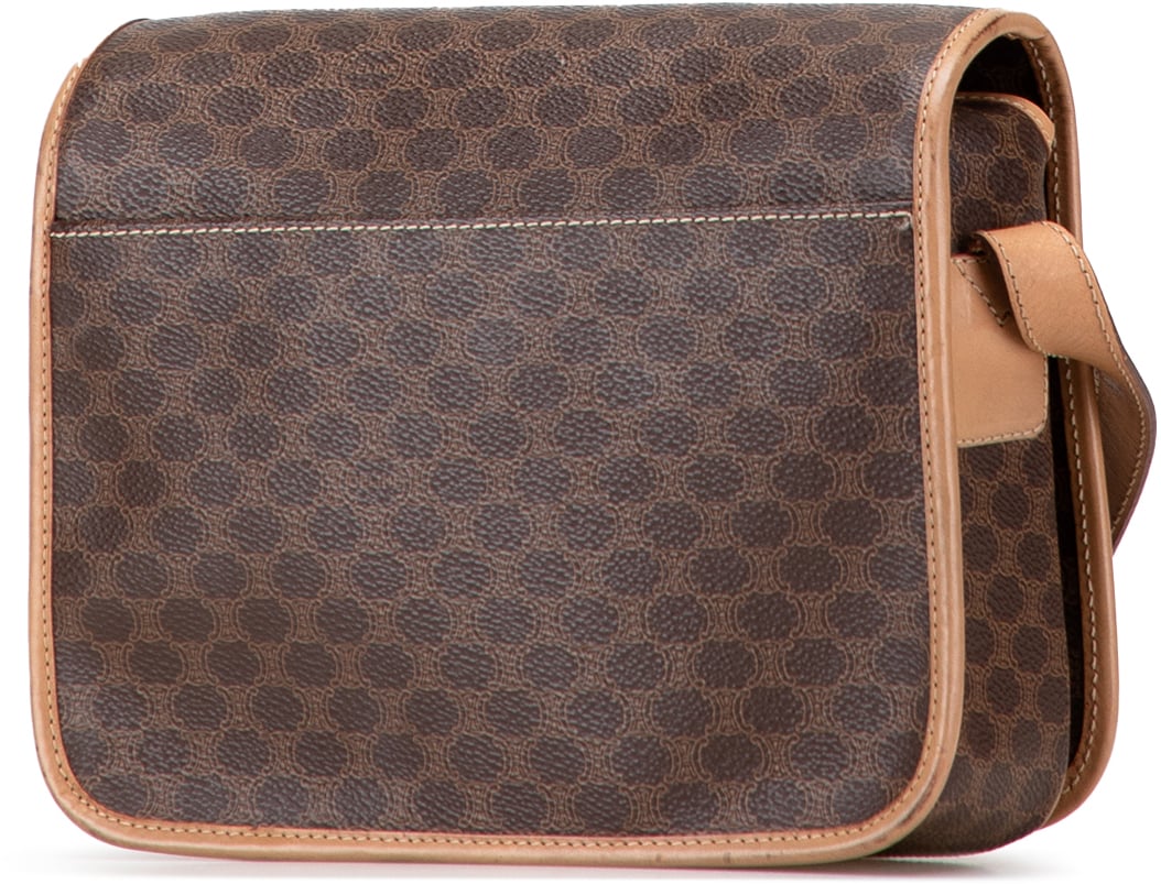 Celine Macadam Coated Canvas Crossbody Bruin