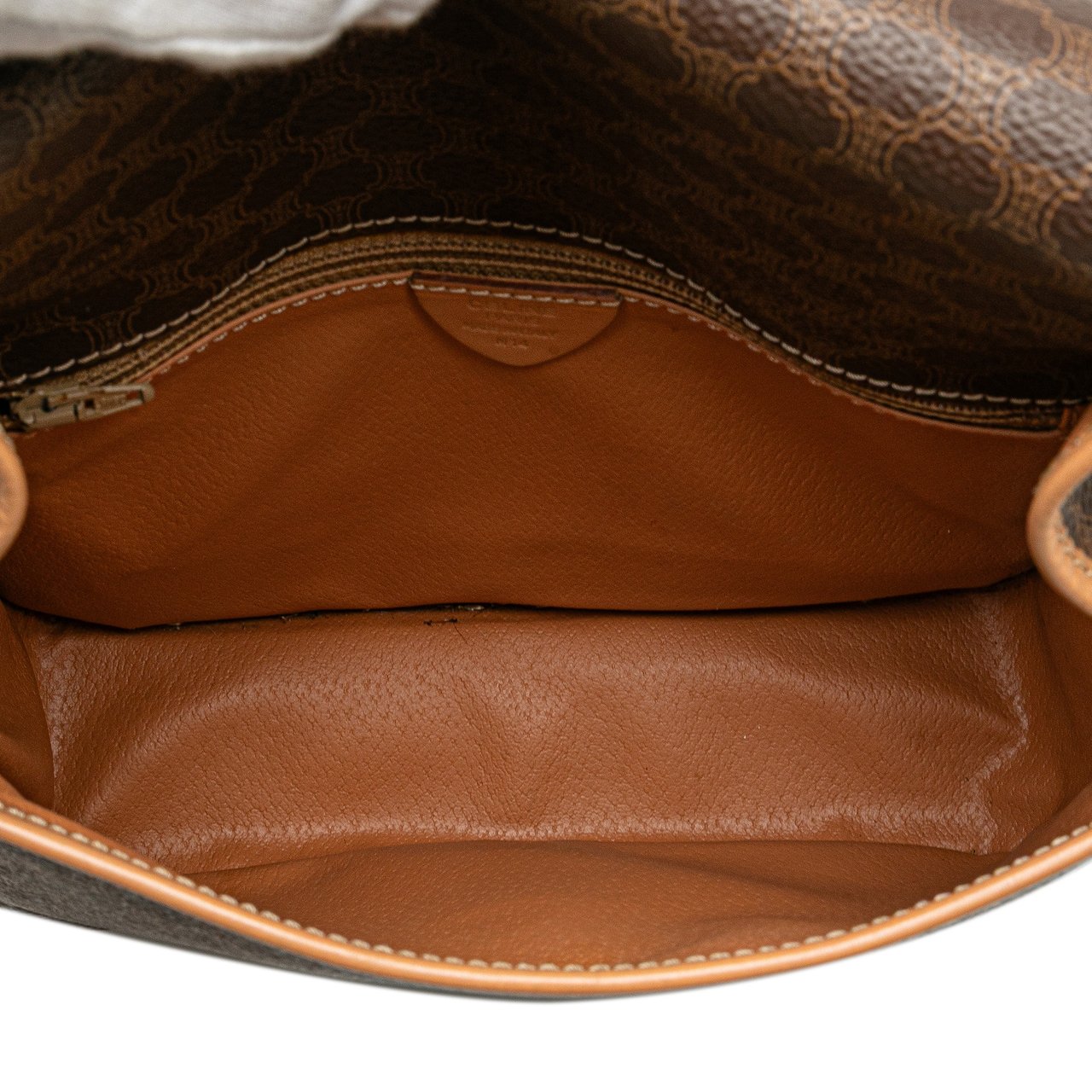 Celine Macadam Coated Canvas Crossbody Bruin