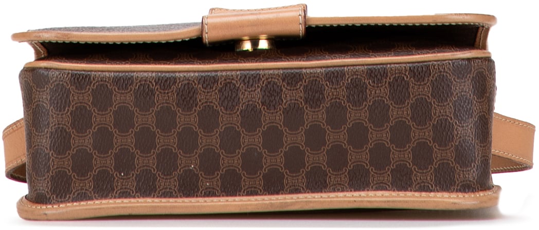 Celine Macadam Coated Canvas Crossbody Bruin