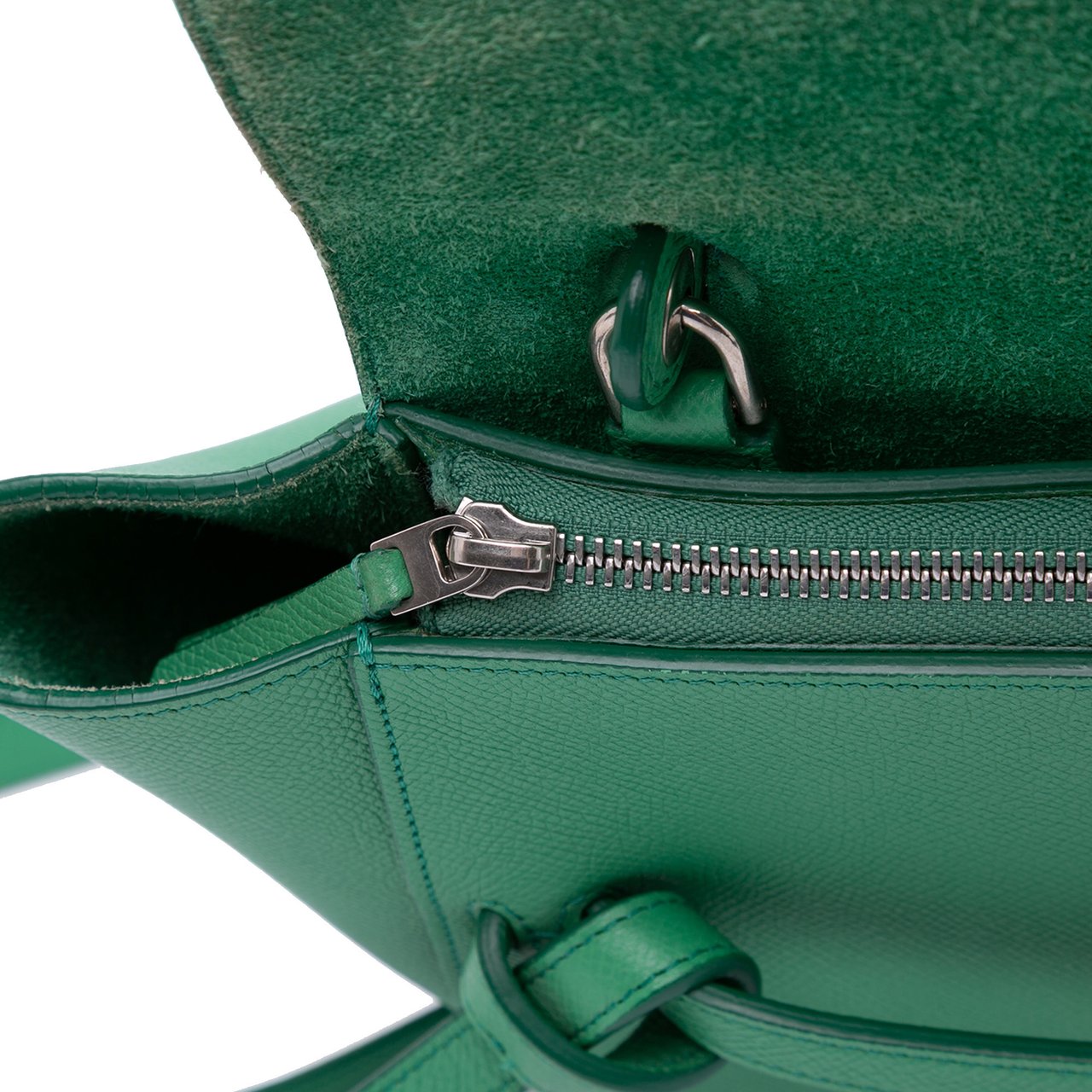 Celine Mini Grained Calfskin Belt Bag Groen