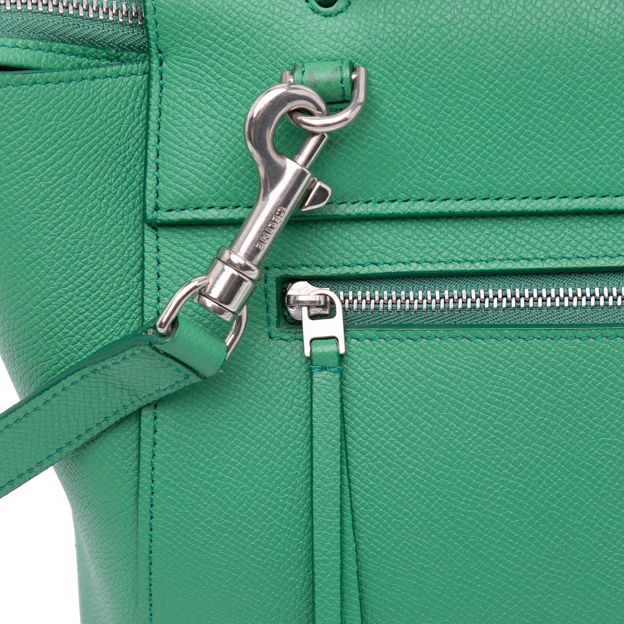 Celine Mini Grained Calfskin Belt Bag Groen