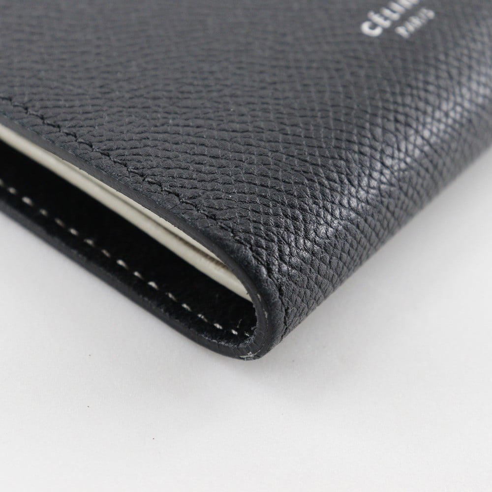 Celine Celine Multifunction Strap Wallet Leather Medium Zwart