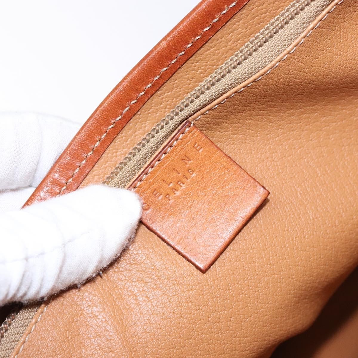 Celine Celine Vintage Macadam Shopper Tote Coated Canvas Small Bruin