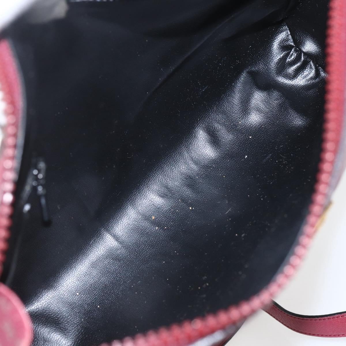 Celine Celine Vintage Macadam Shoulder Bag Leather Rood