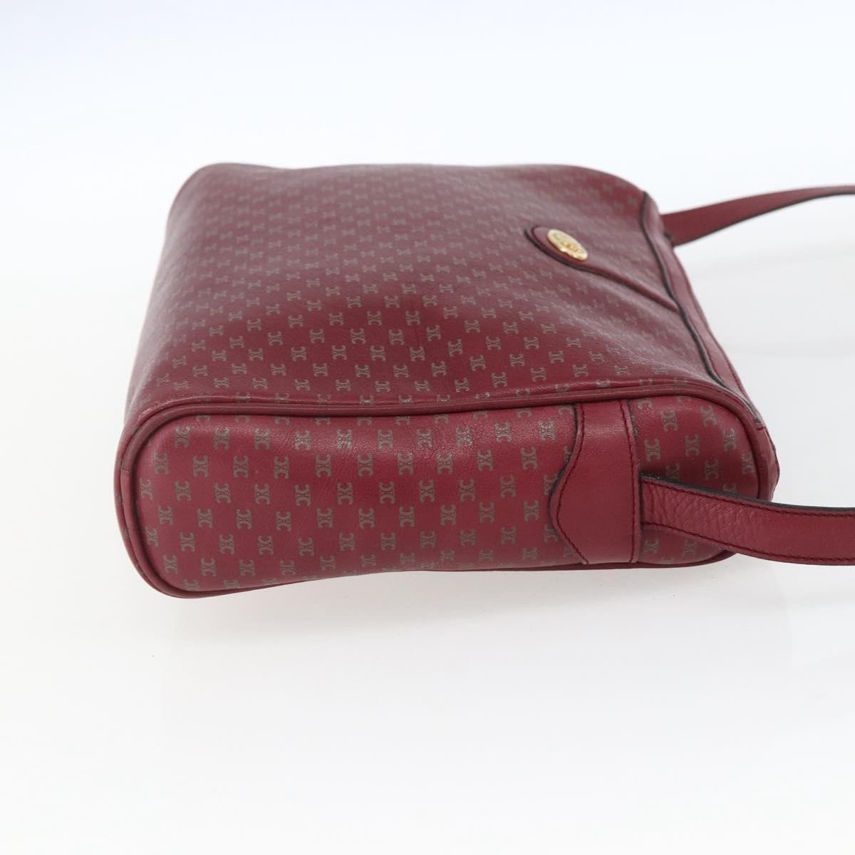 Celine Celine Vintage Macadam Shoulder Bag Leather Rood