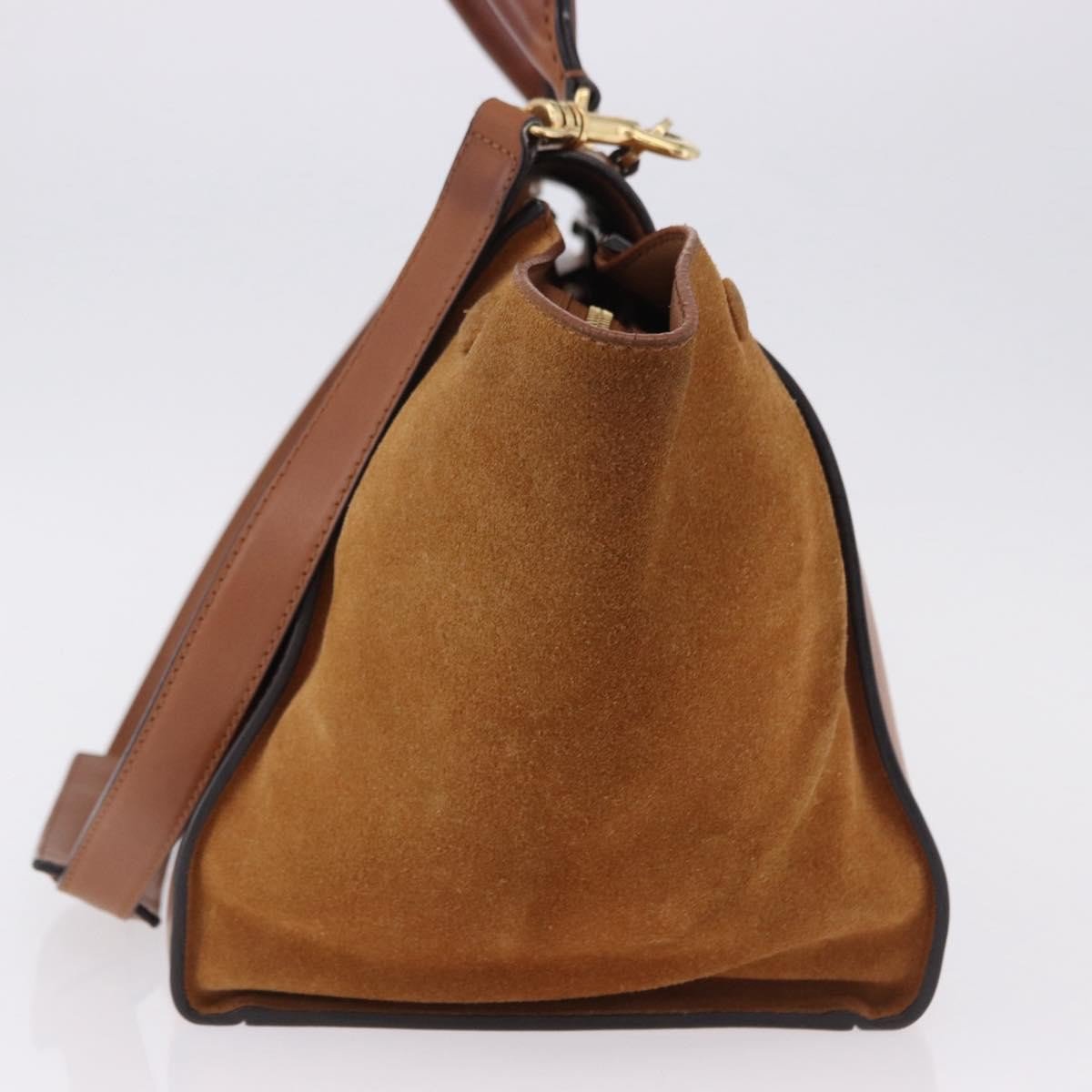 Celine Trapeze Leather Large Bruin