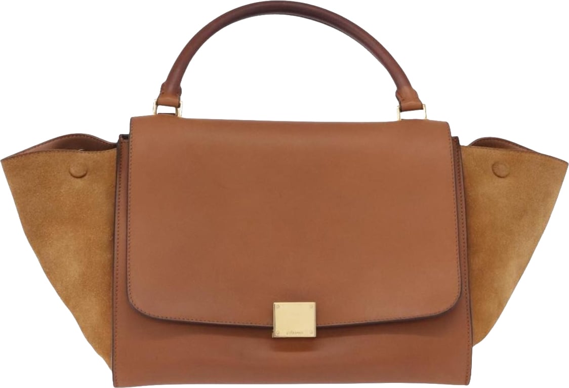 Celine Trapeze Leather Large Bruin