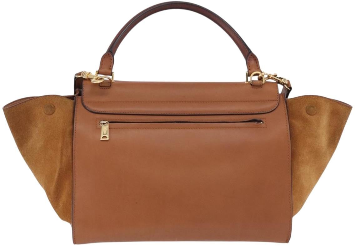 Celine Trapeze Leather Large Bruin