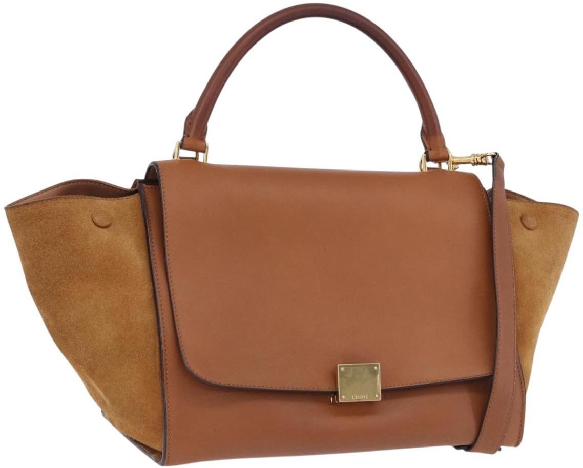 Celine Trapeze Leather Large Bruin