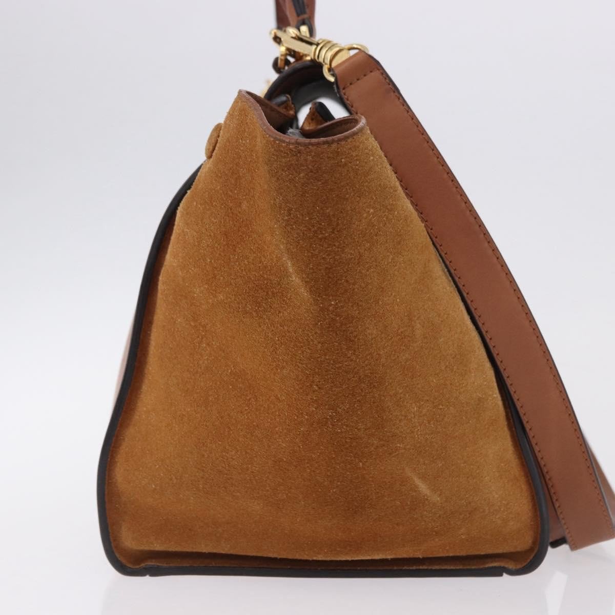 Celine Trapeze Leather Large Bruin
