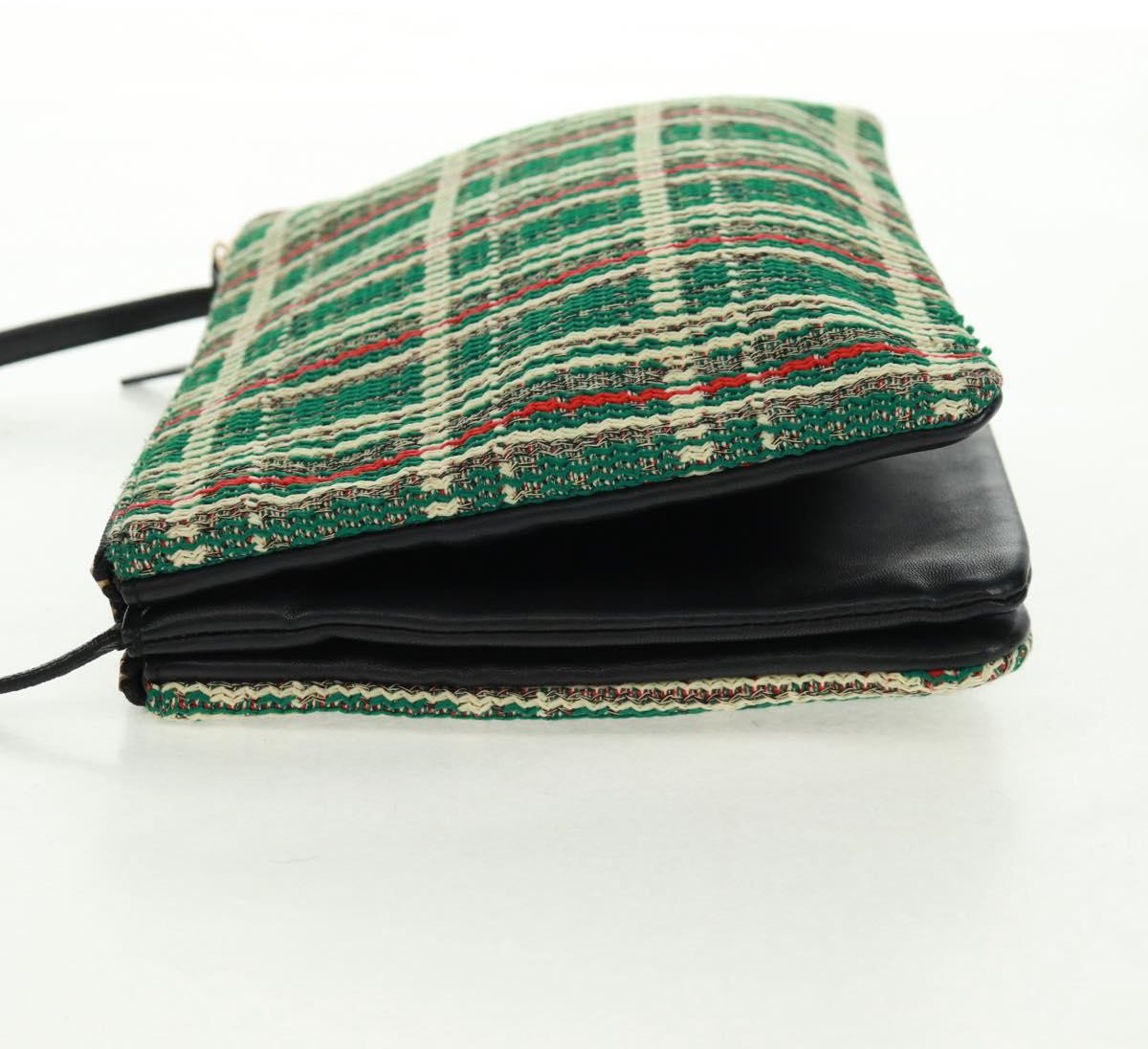 Celine Celine Trio Crossbody Bag Tweed Large Groen